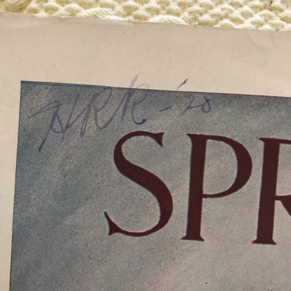 “ SPRINGTIME “ Song sheet music gorgeous image, collectible repurposing - Picture 8 of 10